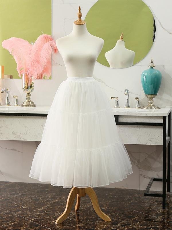 Multi-Layered Petticoat, White - Image 2