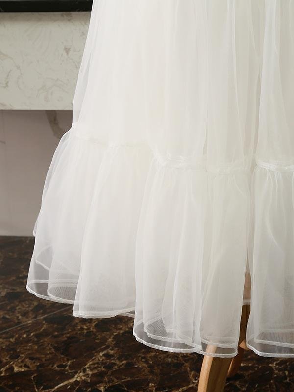 Multi-Layered Petticoat, White - Image 3